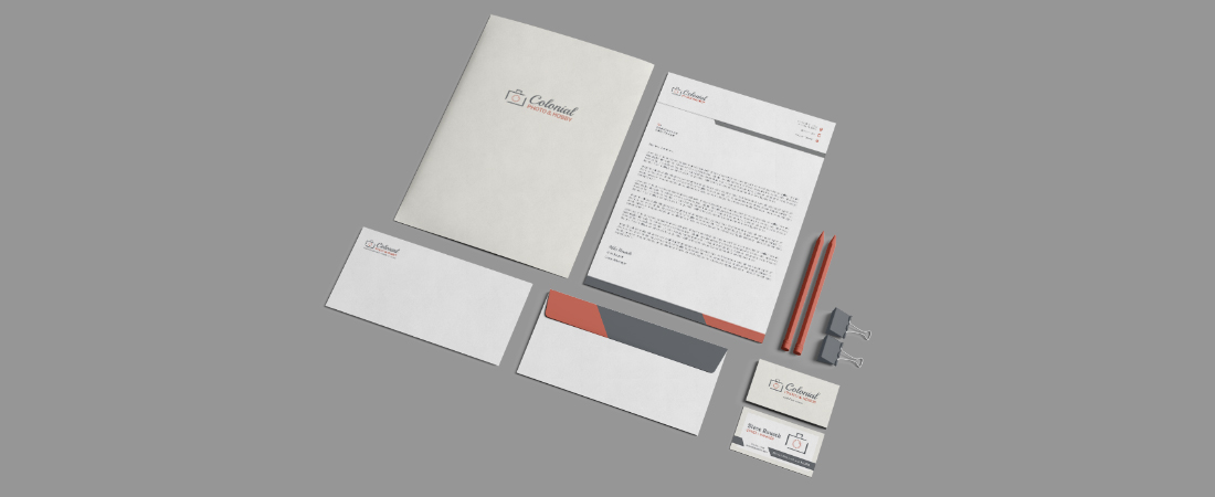 stationary, envelope, and business card mockup